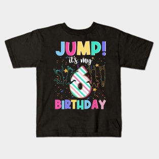 Jump It's My 6th Birthday Jumper 6 Years Old Jumping Kids T-Shirt